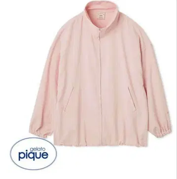 gelato pique 소프트 스탠드 넥 상의 PNK