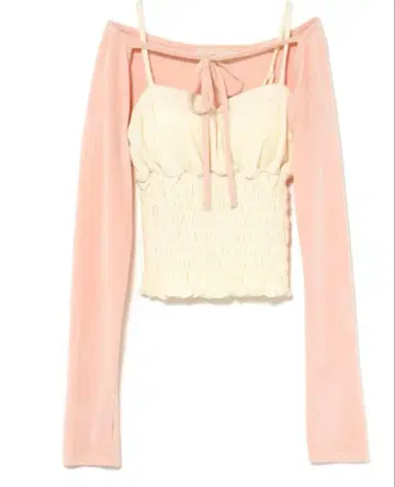 Andmary Mei shirring tops pink