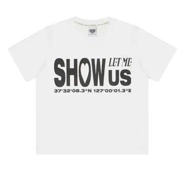 luvistrue SH SHOW US TEE WHITE 티셔츠 화이트