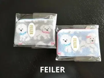 [페이러] 복슬복슬 강아지 L자 파우치 WEB 한정판 & 그레이 2개