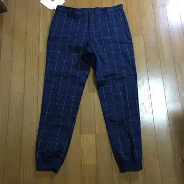 새상품 EDIFICE 여성용 팬츠 48 네이비 x 블록 체크