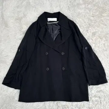 BLACK BY MOUSSY 블랙바이마우지 트렌치코트 블랙 컬러