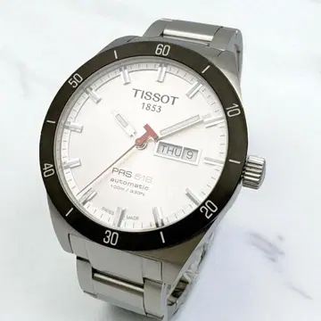 Tissot 티쏘 PRS516 데이데이트 뒷면 투명 자동 시계 남성용