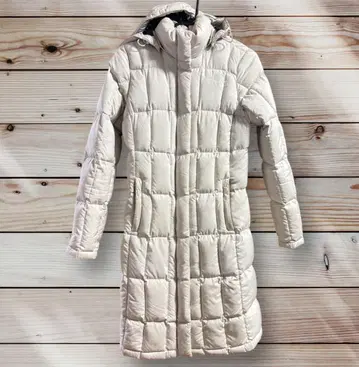 THE NORTH FACE 화이트 롱 다운 자켓