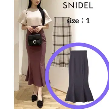 [ SNIDEL ] 하이웨스트 머메이드 스커트