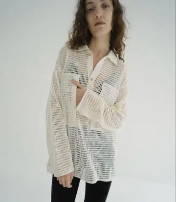 25SS CLANE MESH POCKET OVER SHIRTS