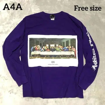 A4A architect/four/archive 보라색 긴팔 티셔츠