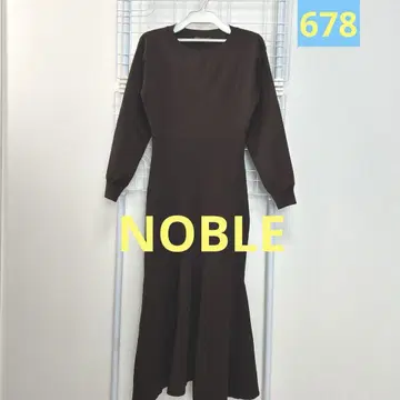 NOBLE 베이크루즈 니트 원피스 롱