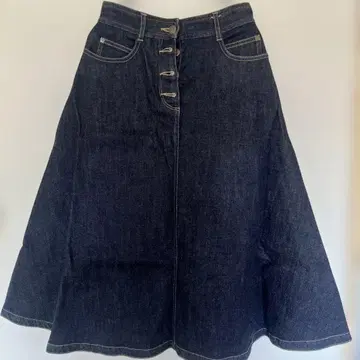 To b by agnes b 데님 플레어 스커트