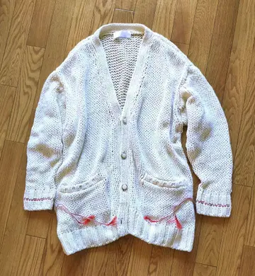 NEON SIGN 네온사인 가디건 화이트