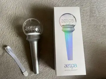 aespa 응원봉 실버 스트랩 포함