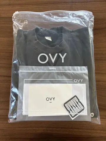 ovy 피그먼트 맨투맨 블랙 M 사이즈