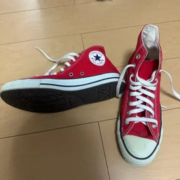컨버스 올스타 레드 하이컷 스니커즈