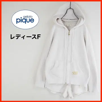 A3959*gelato pique*후드 부착 룸웨어*F*라이트 베이지