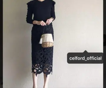 완판템 셀포드 CELFORD 오리지널 리본 레이스 스커트 36