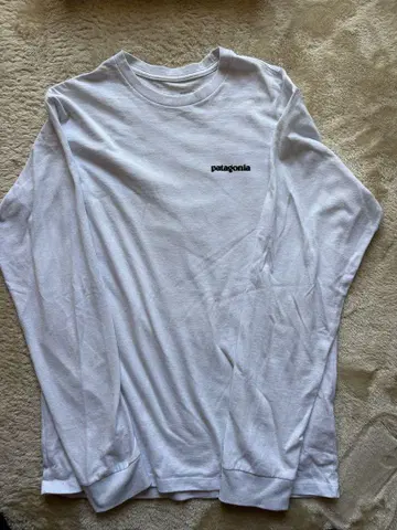 patagonia 긴팔 T셔츠 XS 화이트