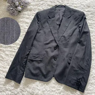 마가렛호웰 다크 그레이 스트라이프 테일러드 자켓 사이즈 III