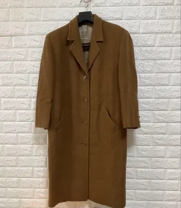일본제 MELROSE 울 코트 카멜 롱 기장 남녀 공용풍