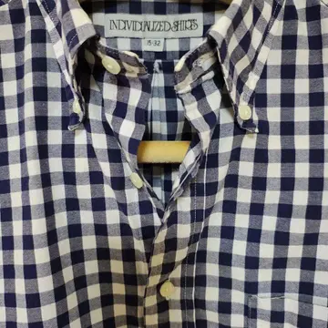 INDIVIDUALIZED SHIRTS 깅엄 체크 셔츠 15-32