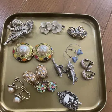 쇼와 레트로 빈티지 귀찌 펜던트 탑 일괄