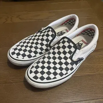 VANS 스케이트보딩 슬립온 체크 27cm