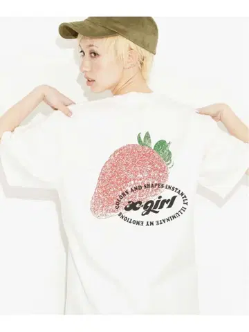 X-girl STRAWBERRY S/S TEE 티셔츠