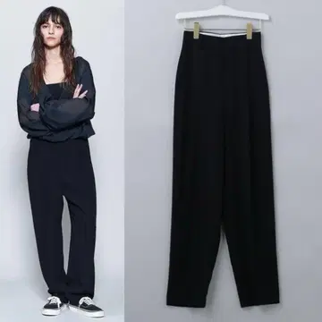 6 ROKU GEORGETTE TUCK PANTS 조젯 턱 팬츠