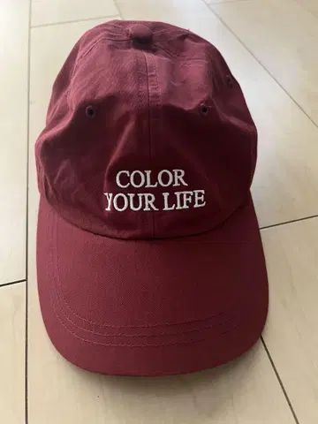 COLOR YOUR LIFE 버건디 캡