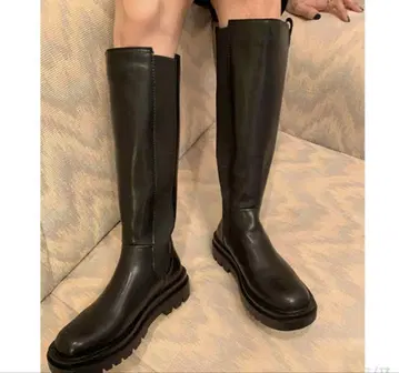 NUGU [ soi ] grab long boots