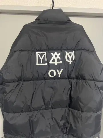 OY 트리플 로고 나일론 다운 자켓