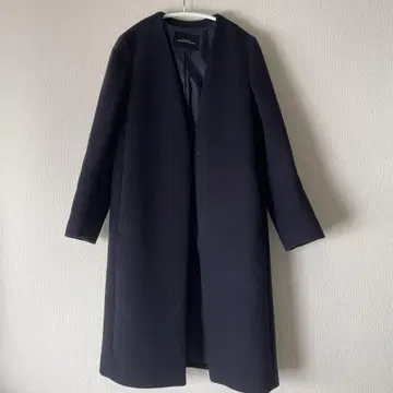 그린 레이블 릴랙싱 네이비 롱 코트
