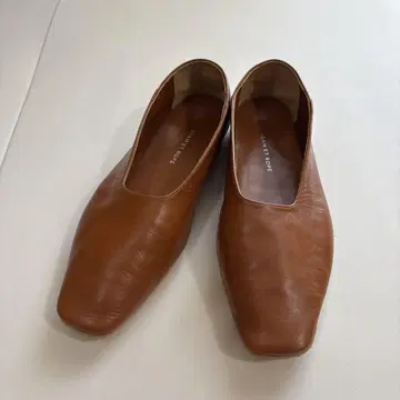 가죽 펌프스*카멜 23cm
