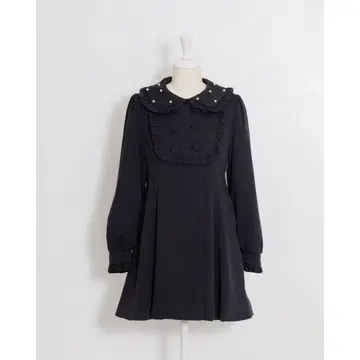pium 요크 프릴 도리 원피스 코트