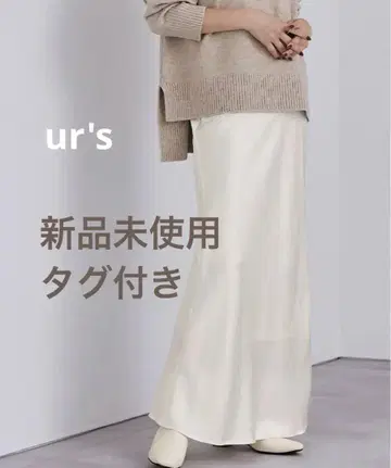 [미사용 새상품 택 포함] ur's 새틴 스커트 머메이드 스커트