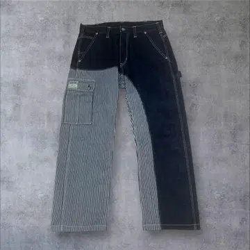 일본제 코지마 데님 32 인디고 스트라이프 콤보 팬츠