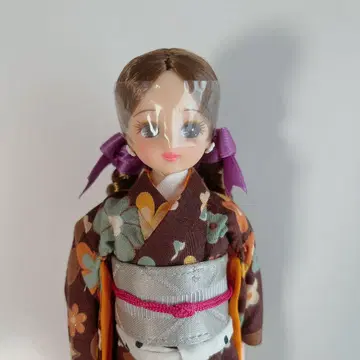 2009년 설날 기모노 리카짱 인형 본체 꽃무늬