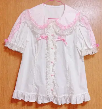 엔젤릭 프리티 토핑 하트 블라우스 새상품 미사용