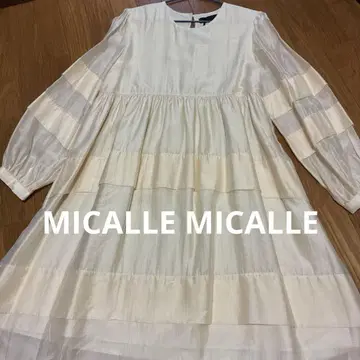 MICALLE MICALLE 롱 원피스 프리 사이즈 베이지 새상품