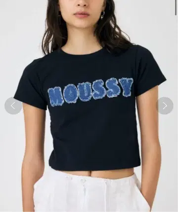 MOUSSY PATCH DENIM MOUSSY TINY 티셔츠