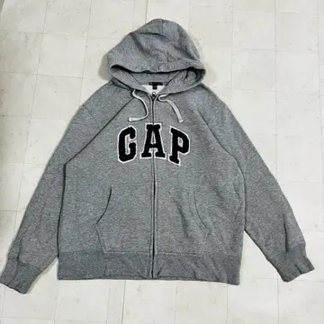 GAP 그레이 집업 후드티 XL