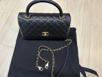 퀼팅 블랙 숄더백