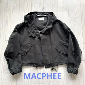MACPHEE 맥피 코튼 더블 크로스 후디드 블루종