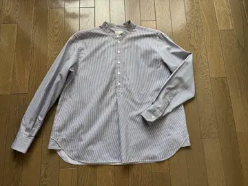 [ 새상품급 ] 드로어 스트라이프 스탠드 카라 풀오버 size36
