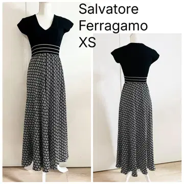 Salvatore Ferragamo 슬리브리스 롱 원피스 XS