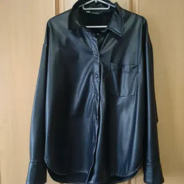 ZARA 인조 가죽 셔츠 L