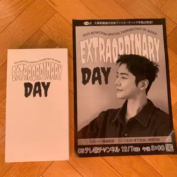 로운 Extraordinary Day 오리지널 응원봉과 전단지