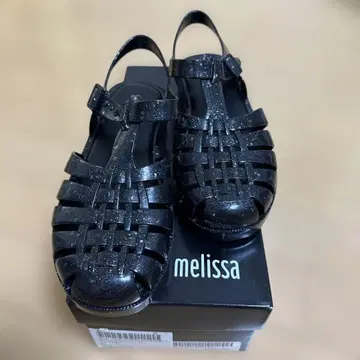 melissa 멜리사 블랙 글리터 샌들