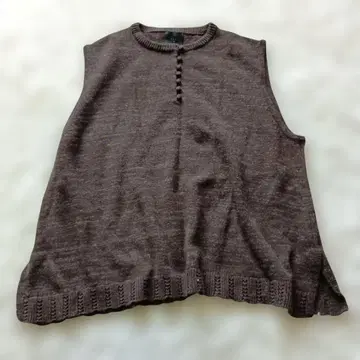 늑대와 올빼미 코튼 울 혼방 니트 베스트