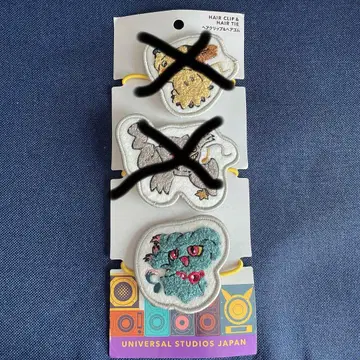 한정판! 무우마 USJ 한정 헤어 클립 & 머리끈