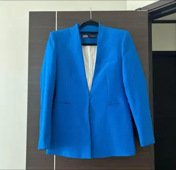 ZARA 노카라 자켓 블루 36